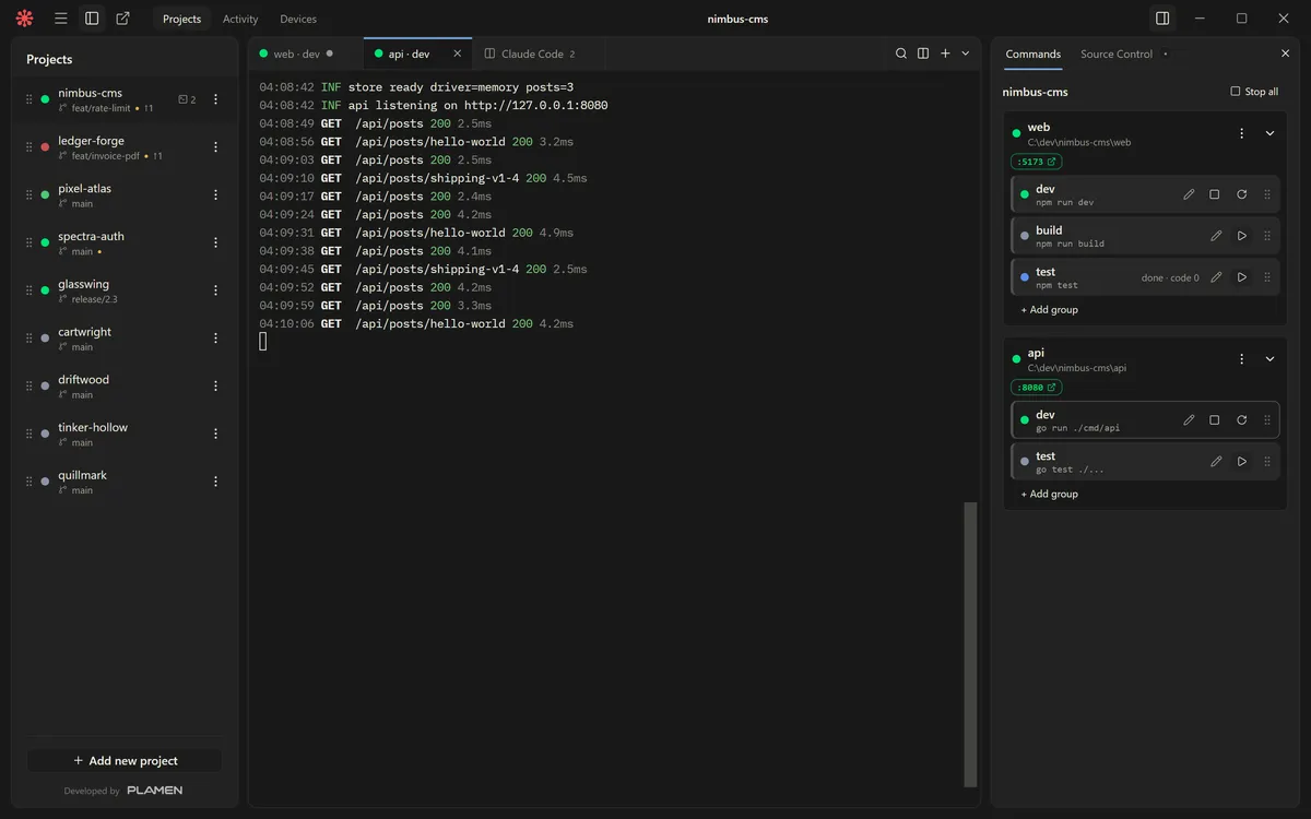 Dockmaster in the Default theme